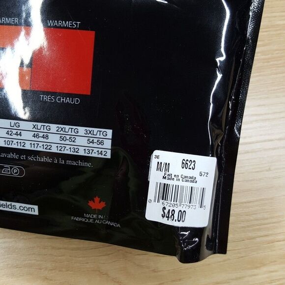 STANFIELDS Shirt Mens Medium Gray Cotton Blend Waffle Knit Base Layer Top - Picture 5 of 7